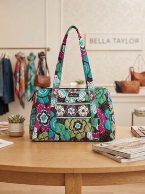 Bella Taylor Quilted Floral Handbag / Shoulder Bag
